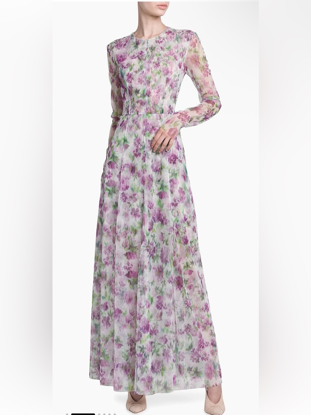 Philosophy Di Lorenzo Serafani Floral Tulle Maxi Dress